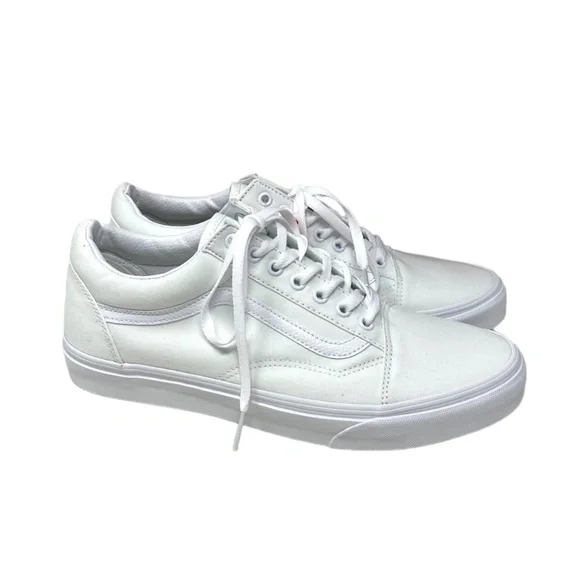 VANS Old Skool White Men’s Low Top Canvas Casual Skate Sneakers Size VN000D3HW00 - Picture 7 of 10